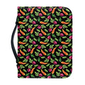 Watercolor Carrot And Radish Print Leather Bible Cover