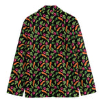 Watercolor Carrot And Radish Print Men's Blazer