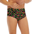 Watercolor Carrot And Radish Print Men's Briefs