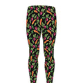 Watercolor Carrot And Radish Print Men's Leggings