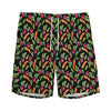 Watercolor Carrot And Radish Print Men's Sports Shorts