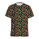 Watercolor Carrot And Radish Print Men's Sports T-Shirt