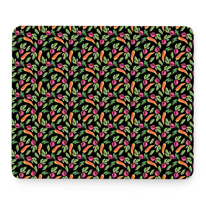 Watercolor Carrot And Radish Print Mouse Pad
