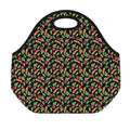Watercolor Carrot And Radish Print Neoprene Lunch Bag