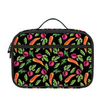 Watercolor Carrot And Radish Print Portable Lunch Bag