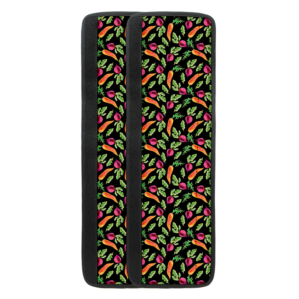 Watercolor Carrot And Radish Print Refrigerator Handle Covers