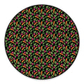 Watercolor Carrot And Radish Print Round Floor Mat