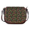 Watercolor Carrot And Radish Print Saddle Bag