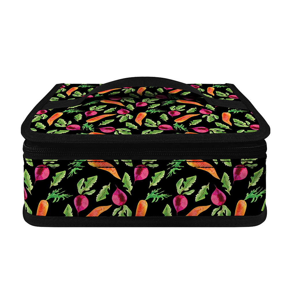 Watercolor Carrot And Radish Print Small Lunch Bag