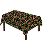 Watercolor Carrot And Radish Print Tablecloth