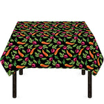 Watercolor Carrot And Radish Print Tablecloth