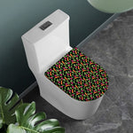 Watercolor Carrot And Radish Print Toilet Lid Cover