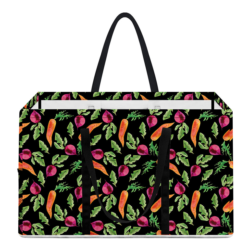 Watercolor Carrot And Radish Print Utility Tote Bag