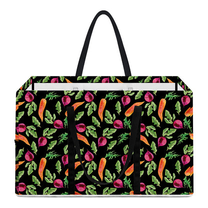 Watercolor Carrot And Radish Print Utility Tote Bag