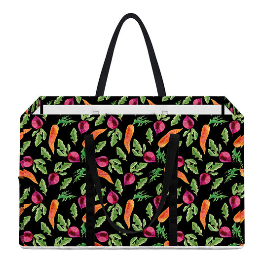 Watercolor Carrot And Radish Print Utility Tote Bag