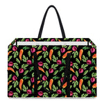 Watercolor Carrot And Radish Print Utility Tote Bag