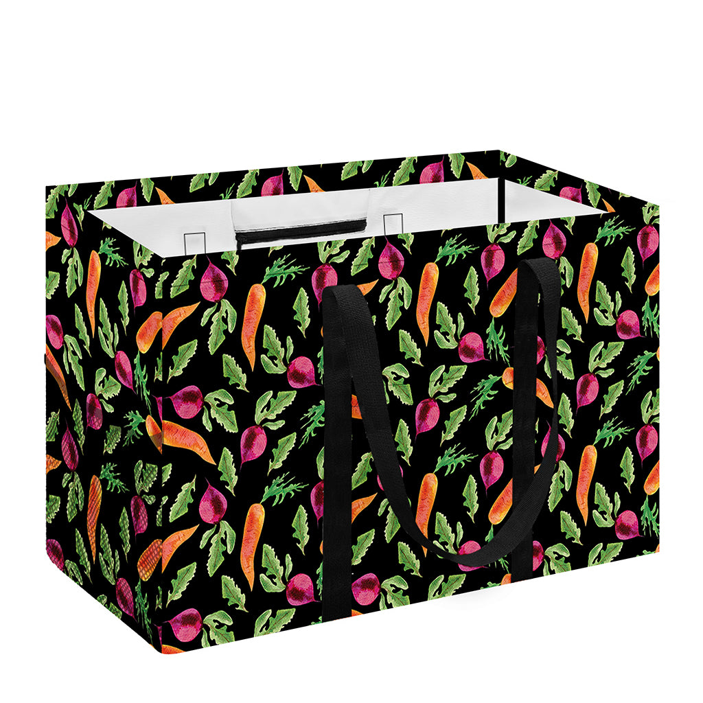 Watercolor Carrot And Radish Print Utility Tote Bag