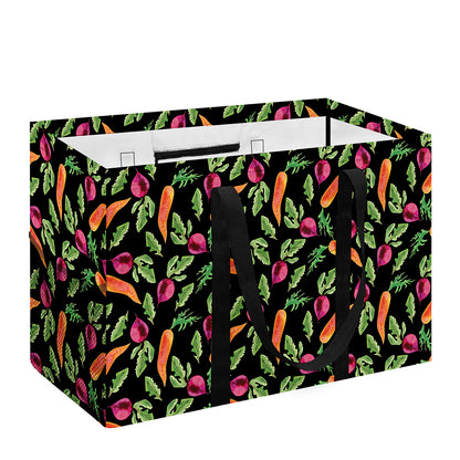Watercolor Carrot And Radish Print Utility Tote Bag