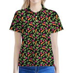 Watercolor Carrot And Radish Print Women's Polo Shirt