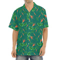 Watercolor Carrot Pattern Print Aloha Shirt