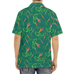 Watercolor Carrot Pattern Print Aloha Shirt