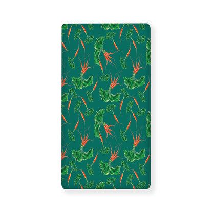 Watercolor Carrot Pattern Print Baby Crib Sheet