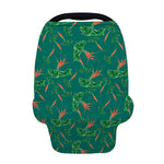 Watercolor Carrot Pattern Print Baby Seat Cover