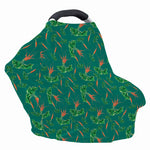 Watercolor Carrot Pattern Print Baby Seat Cover