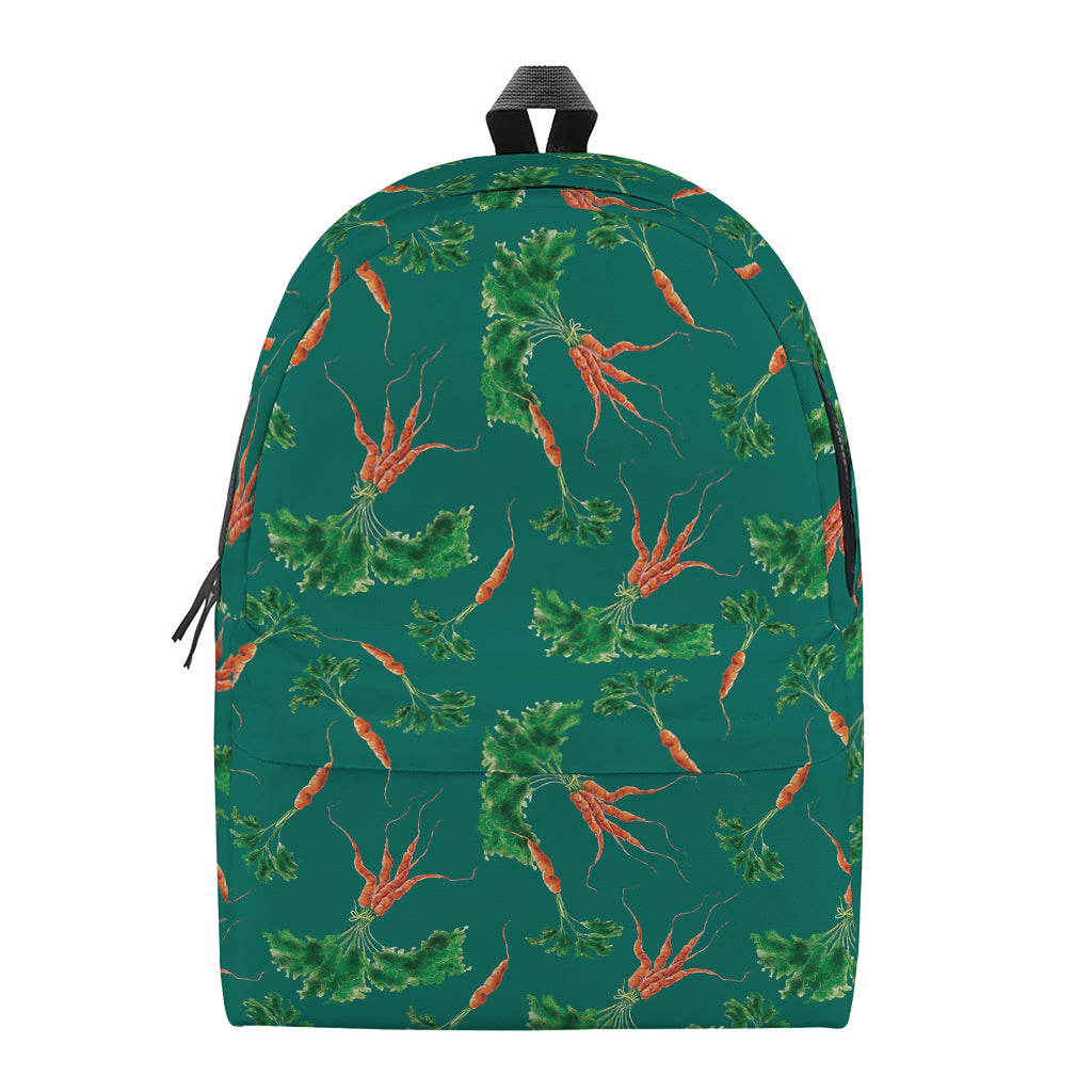 Watercolor Carrot Pattern Print Backpack