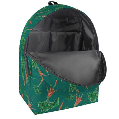 Watercolor Carrot Pattern Print Backpack