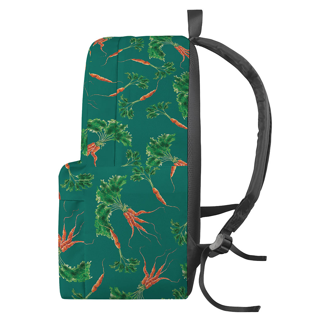 Watercolor Carrot Pattern Print Backpack