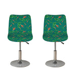 Watercolor Carrot Pattern Print Bar Stool Covers