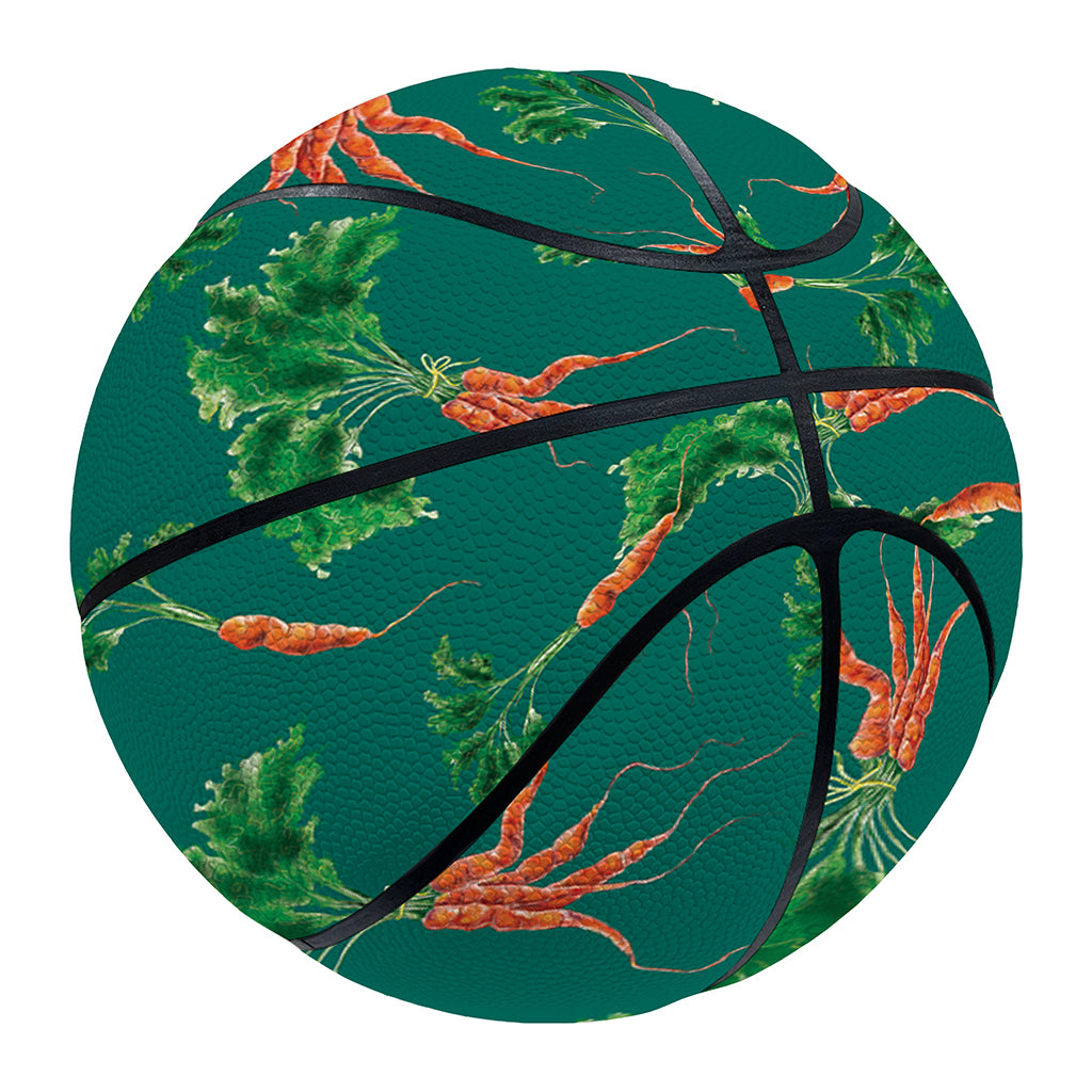 Watercolor Carrot Pattern Print Basketball