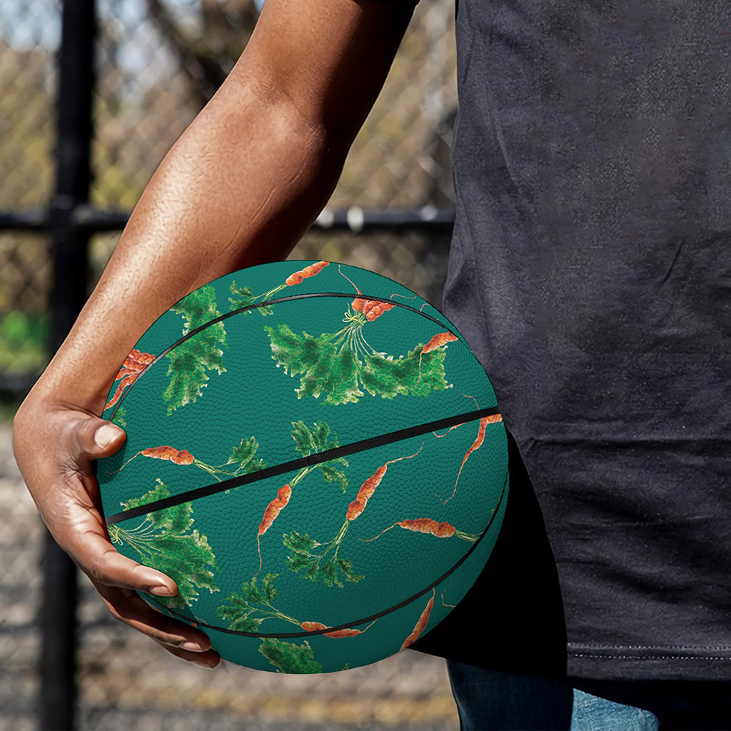Watercolor Carrot Pattern Print Basketball