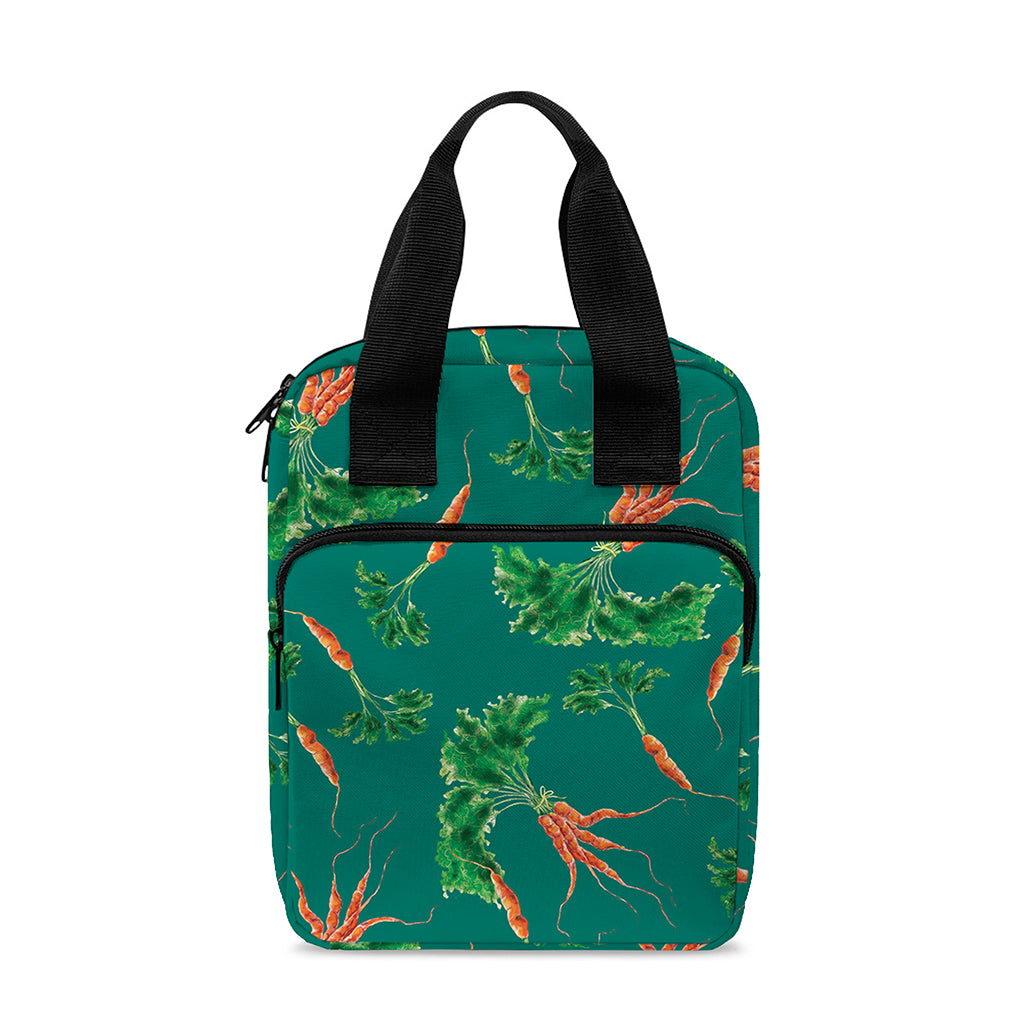 Watercolor Carrot Pattern Print Bible Tote Bag