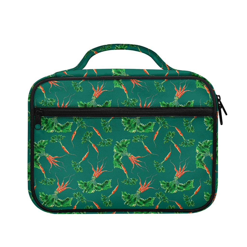 Watercolor Carrot Pattern Print Briefcase Bible Bag