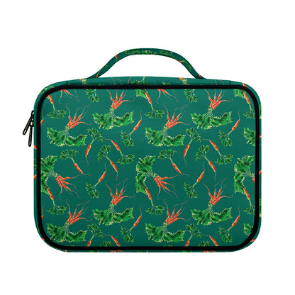 Watercolor Carrot Pattern Print Briefcase Bible Bag