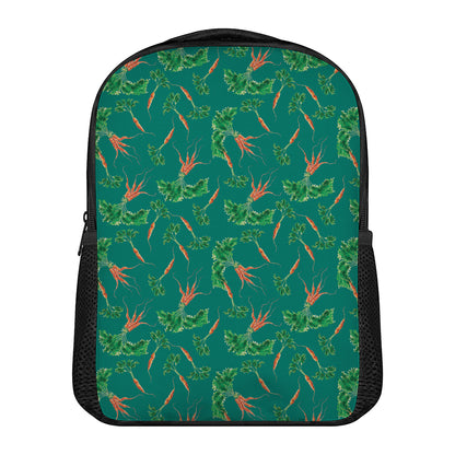 Watercolor Carrot Pattern Print Casual Backpack