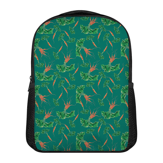 Watercolor Carrot Pattern Print Casual Backpack