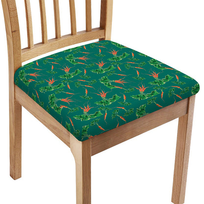 Watercolor Carrot Pattern Print Chair Cushion Cover