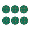 Watercolor Carrot Pattern Print Coaster Set
