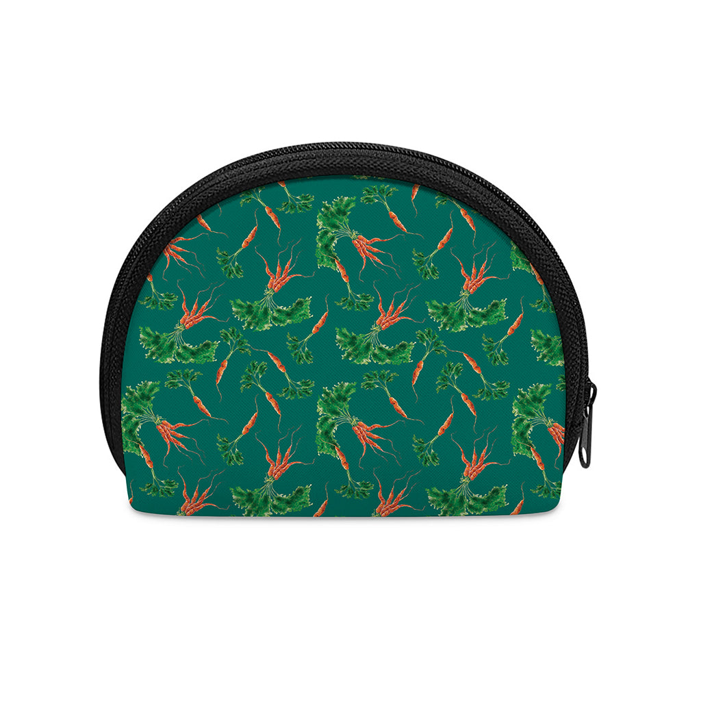 Watercolor Carrot Pattern Print Coin Purse