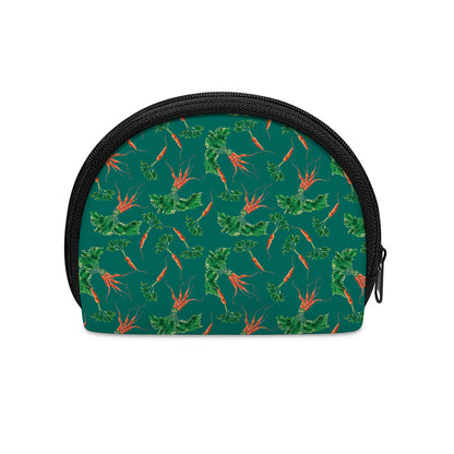 Watercolor Carrot Pattern Print Coin Purse