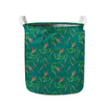 Watercolor Carrot Pattern Print Collapsible Laundry Basket