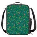 Watercolor Carrot Pattern Print Crossbody Lunch Bag