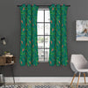 Watercolor Carrot Pattern Print Curtain