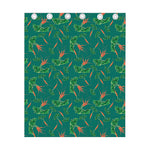 Watercolor Carrot Pattern Print Curtain