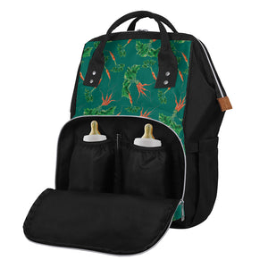 Watercolor Carrot Pattern Print Diaper Bag