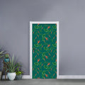 Watercolor Carrot Pattern Print Door Sticker