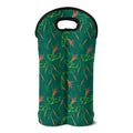 Watercolor Carrot Pattern Print Double Neoprene Wine Tote